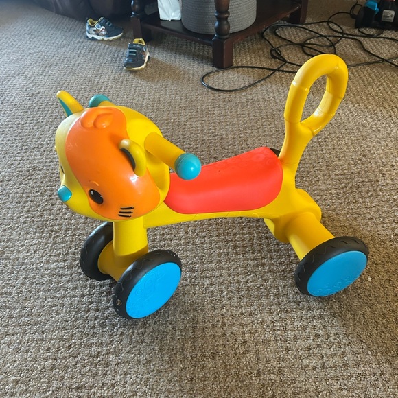 Colorful Cat Ride-On Toy - Picture 2 of 2